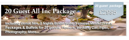 20 Guest Inclusive Wedding Package at Gretna Green