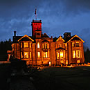 Auchen Castle at night