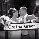 The Gretna Green sign outside Anvil Hall