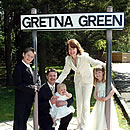 Gretna Green Sign at Gretna Hall